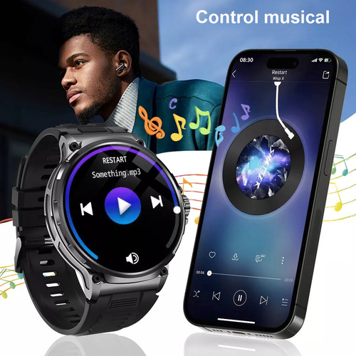 Ssb Reloj Inteligente Hombre 52mm Deportivo Bluetooth