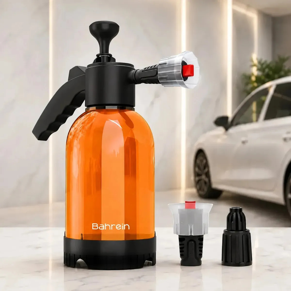 Pulverizador Manual Snow Foam 2 Litros Com 2 Bicos Espumador Para Lava Rápido Lavagem Automotiva Detailing Pulverizador