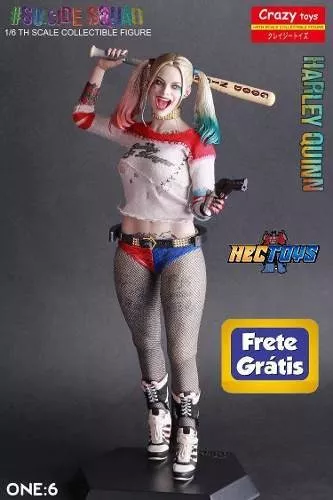 Figura Arlequina Harley Quinn, Figuarts, Boneca Colecionável, 3