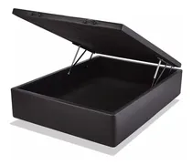 Comprar Cama 2 Plazas Box  Sommier Baul 140x190 Simil Cuero 