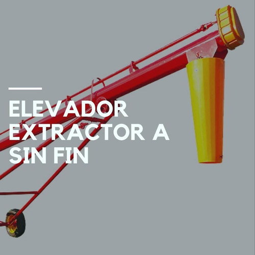 Imagen 1 de 4 de Elevador Extractor A Sin Fin 