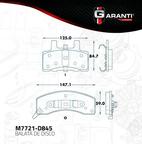 Balata Delantera Disco Gmc Savana 3500 1996-2001