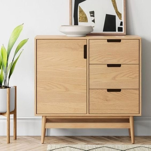 Gabinete Para Sala De Melamina Tipo Madera
