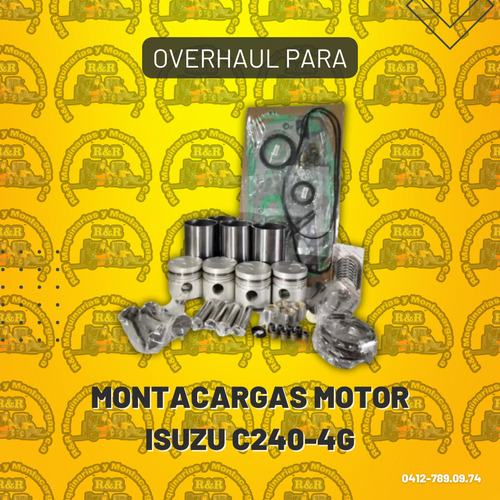 Overhaul Para Montacargas Motor Isuzu C240-4g