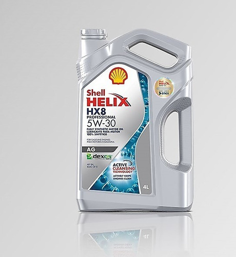 Lubricante Aceite Shell Helix Hx8 5w30 Pro Ag 1 Dexos Gen2