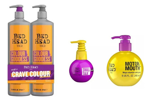 Tigi Colour Goodless Shampoo + Acond 970 Ml + Small + Motor