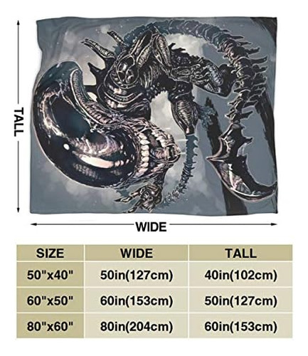 Hermosa Manta Microforro Sintee-alien-xenomorph De Cai Jingg