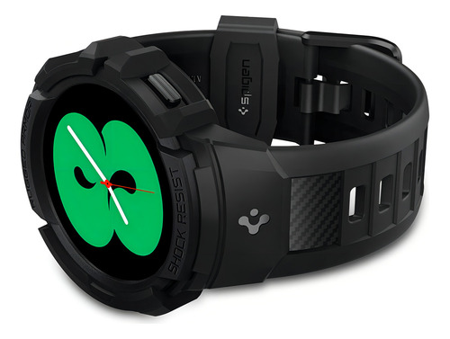 Estuche Pulso Manilla | Spigen Rugged Armor Pro Para Samsung Galaxy Watch 5 / 4 - 44mm | Robusto Antichoque G Shock - Negro
