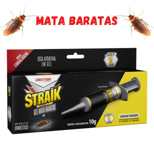 Straik Gel Mata Baratas Seringa 10g Elimina Em Até 72h