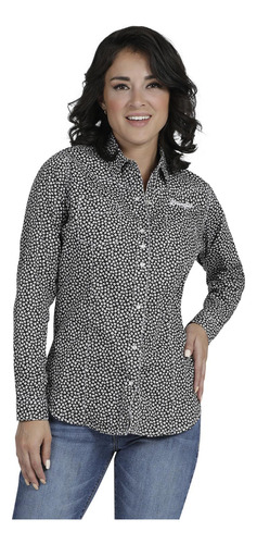 Blusa Vaquera Mujer Wrangler Slim Fit Manga Larga 012