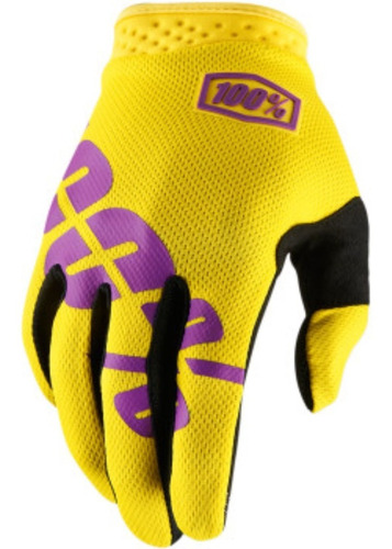 Guantes Itrack 100% Amarillo Xl