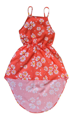 Imagem 1 de 8 de Vestido Infantil Mullet Sereia Tendência Roupa Moda Verão
