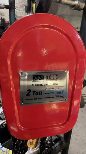 Imagen 3 de 6 de Diferencial Polipasto Eléctrica De Cadena 2 Tonelada X 6 M