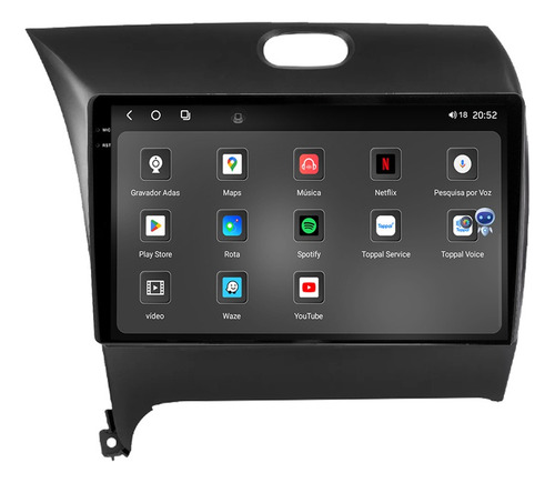 Multimidia Cerato 13/23 9p Octacore Carplay 8gb 256gb Tpros