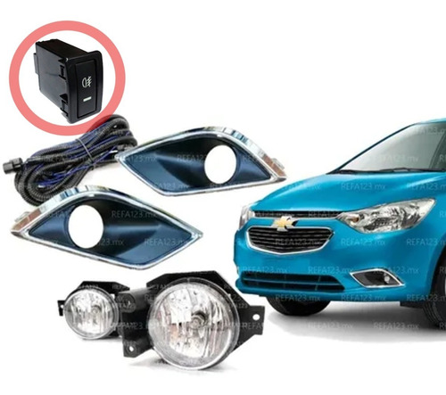 Faros Auxiliar Aveo 2018 2019 Nueva Linea Kit Tipo Original