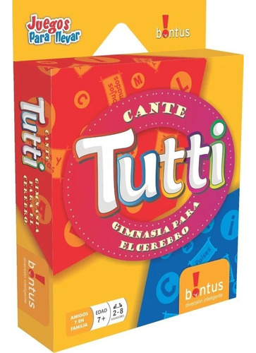 Juego De Mesa Canté Tutti Bontus 506