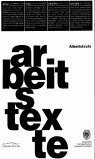 Arbeitstexte - Rodriguez Nuã¿ez, Jose Mâª Et Alii (eds.)