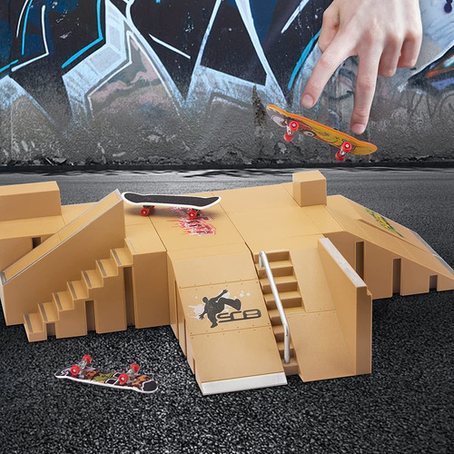 Fingerboard Skatep , Kit De Parque De Patines Para Dedo...