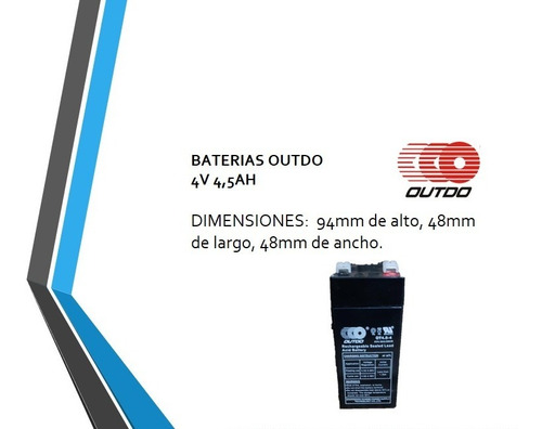 Baterias 4v 4.5ah