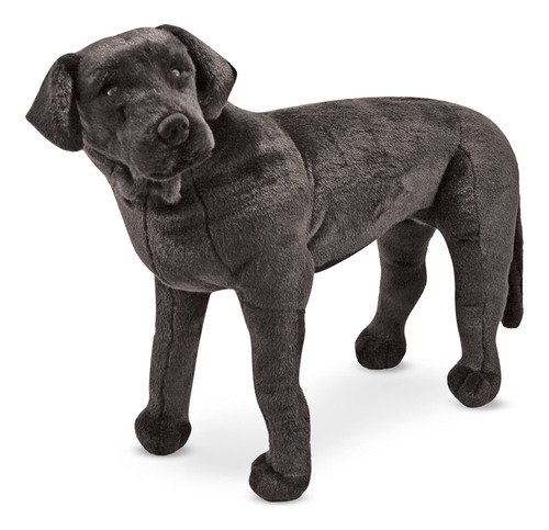 Melissa & Doug Giant Black Lab - Perro De Animales Rellenos