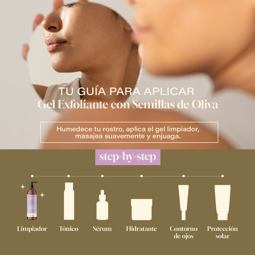 Imagen 4 de 7 de Gel Exfoliante Limpiador Facial 500ml. Vitamina E Y Colageno