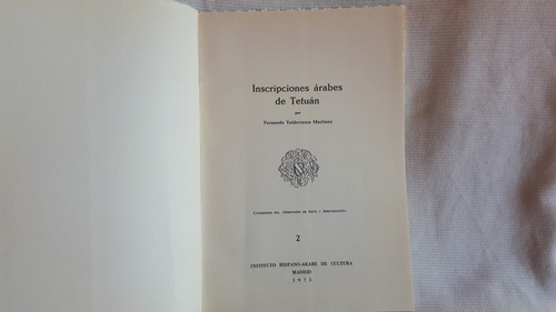 Inscripciones Árabes De Tetuan Valderrama Martinez Arabe