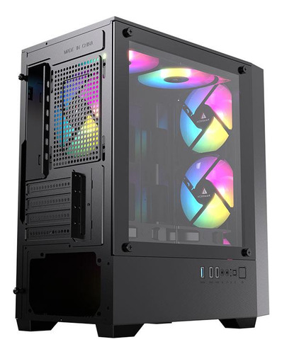 Gabinete Gamer Acegeek Stratus Mesh, Mid-tower, Lat De Vidro