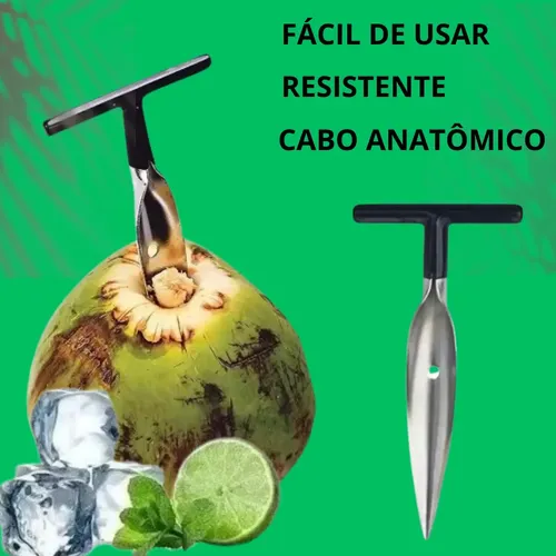 Abridor De Coco Verde Profissional Em Aço Inox Clink | MercadoLivre