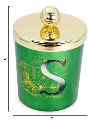 Harry Potter House Slytherin Vela De Cera De Soja Premium Co
