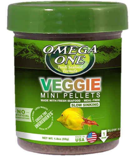 Veggie Mini Pellets 50 Gr Micro Comida Peces Herbívoros