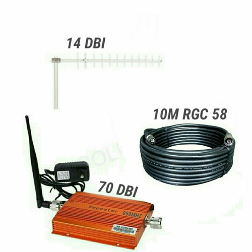 Kit Repetidor Sinal Celular 850mhz 3g Wcdma  2g Gsm