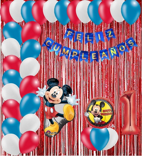 Globo Set 36pzas Mickey Mouse Kit-28 0mic0