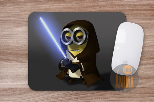 Mouse Pad  Diseño Minions Jedi Star Wars