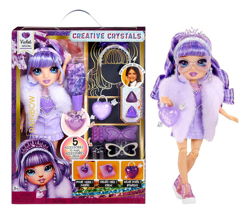 Rainbow High Muñeca 27 Cm Creative Crystals Violet Pr