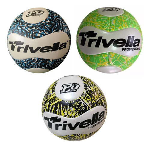 Kit 3 Bolas Trivella Futebol Society Pu100% Quadra Envio Já