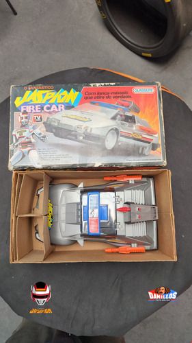 Carro Jaspion (fire Car) Prateado (Usado)