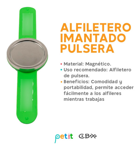 Alfiletero Imantado Pulsera Cbx X1uni Organizador De Metales