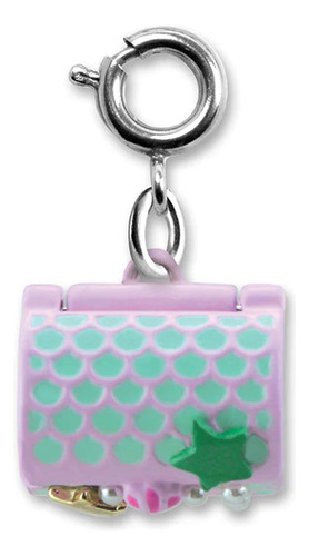 Pingente Infantil Menina Charm Tesouro Prateado Charm It