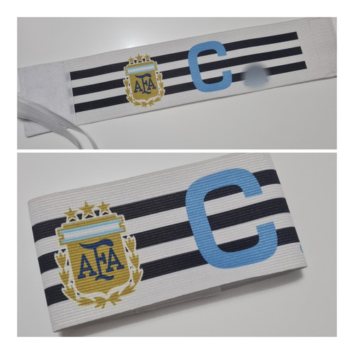Imagen 1 de 1 de Cinta De Capitán Selección Argentina Mod.3 Hombre/dama/niño