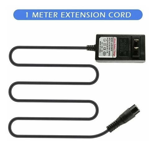 Imagen 5 de 8 de Cable Cargador Scooter Razor Patín Del Diablo Eléctrico E100