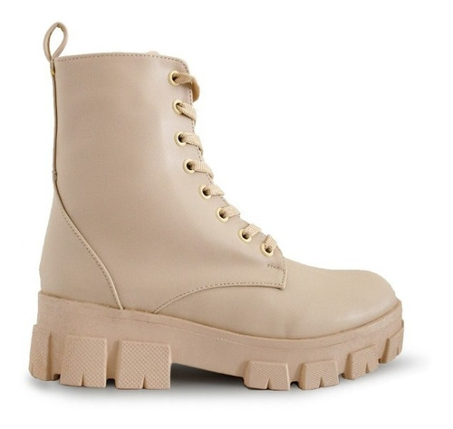 Botas Mujer Tipo Combat Colores Casuales Pisanto Mod. Madrid