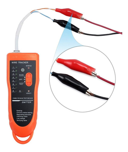 Imagen 7 de 9 de Wire Tracker Rj11 Rj45 Cable Tester Line Finder Ethernet Lan