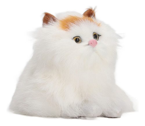 Muñeca De Gato Simulada, Suave, De Felpa, Que Abre Los Ojos