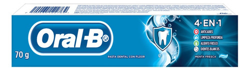Pasta Dental Oral B 4 En 1 Crema Dental 70g