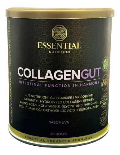 Collagen Gut Lata 440g/20ds Sabor Uva Essential