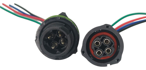 Enchufe Conector Macho Y Hembra De 4 Pin Para Camión Y Auto
