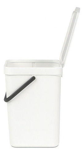 Bote reciclaje con asa blanco 12L Brabantia 109782
