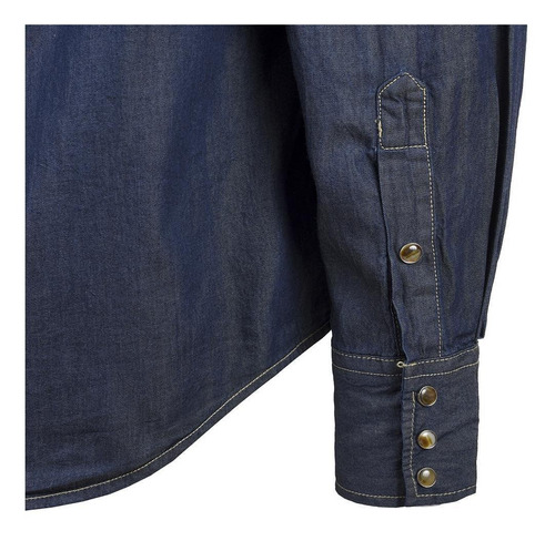 Imagen 4 de 6 de Camisa Vaquera Wrangler Hombre Mezclilla S98