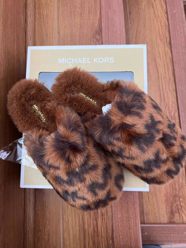 Pantuflas Michael Kors Mujer Pelo Sintético Animal Print