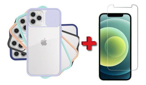 Protector Case iPhone 11 Pro Max Protector Cám + Vidrio 9h